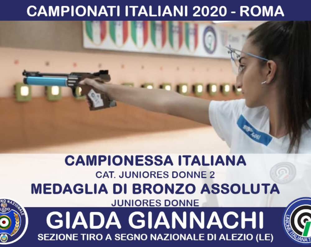 Campionati Italiani 2020: a Roma trionfo di Giada Giannachi